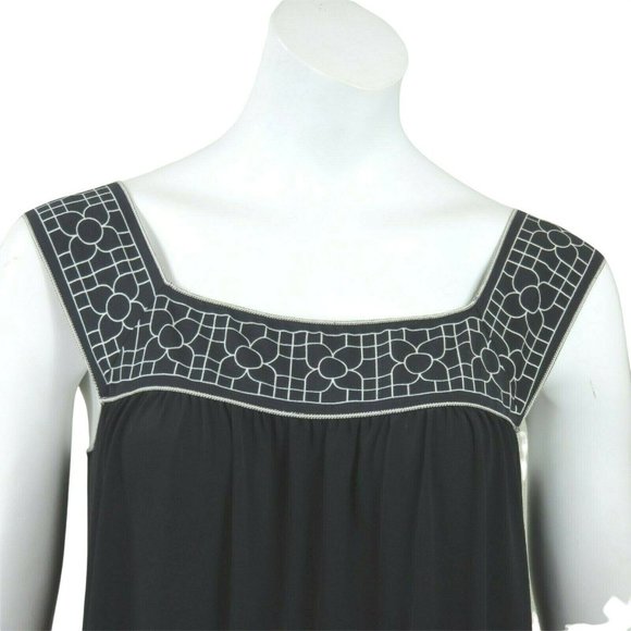 Vintage Max Studio Black Tank Dress S Sleeveless Pullover Stretch Kint USA Made - Picture 4 of 12